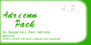 adrienn pack business card